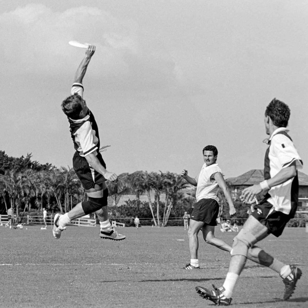 Kenny Dobyns leaping at the 1990 National Championships